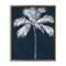 Stupell Industries Blue Palm White Tree Floating Frame By Leah Noel Art